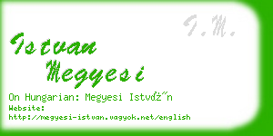 istvan megyesi business card